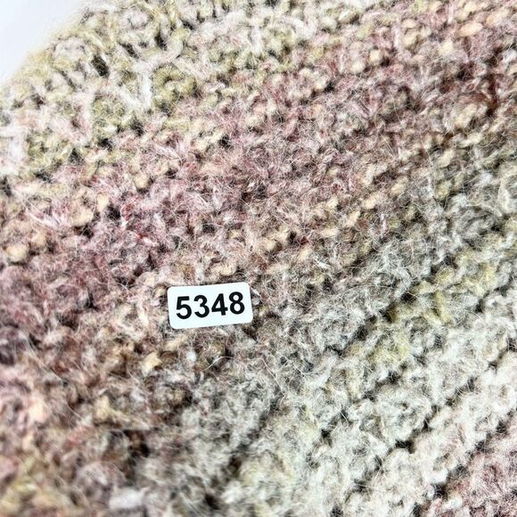 J. Jill Long Cardigan Women's Large Buttons Up Wool Blend Ombre Stripes Sweater - Picture 9 of 9